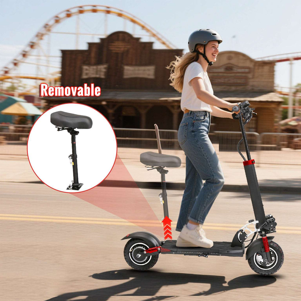 1200W Electric Scooter for Adults,48V21AH,37 Mile Max Range,34MPH Top Speed,11" Off-Road Tires