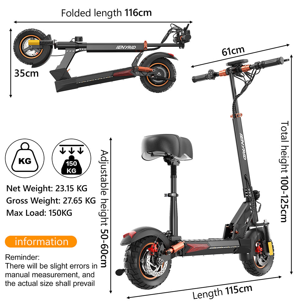 iENYRID M4 Pro S+ 2024 Electric Scooter With Seat
